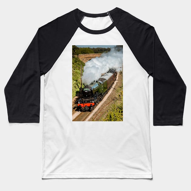 The Flying Scotsman Baseball T-Shirt by davehudspeth